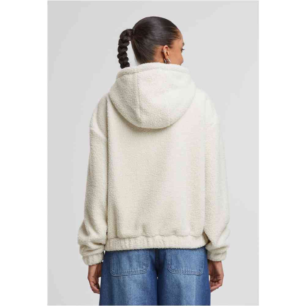 Urban Classics - Oversized Bonded Sherpa Sweat à capuche - Crème
